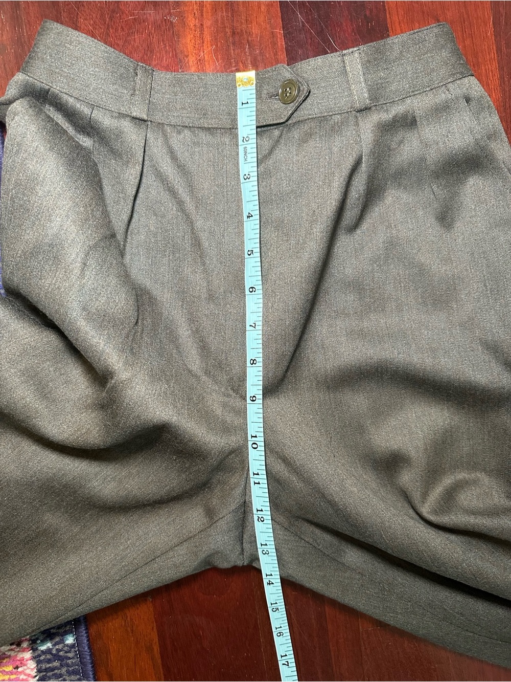 Harvé Benard Saks Fifth Avenue 100% Wool Pleated Tailored Trousers Size 0 - Picture 6 of 7